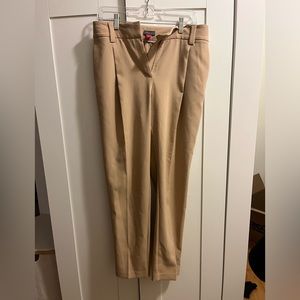 VINCE CAMUTO- Straight-Leg Tailored Pants- Beige